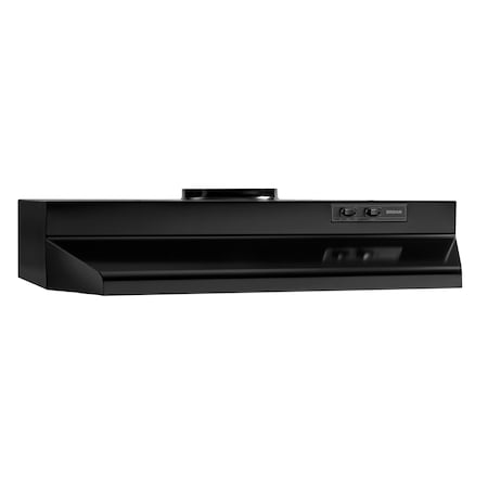 Broan-Nutone 30-Inch Black Under-Cabinet Kitchen Range Hood with 230 CFM Blower and Easy Install System BUEZ230BL